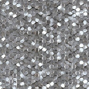 L'Antic Gravity 3D Hexagon Aluminium Mosaikfliesen 30,1 x 30,7 x 0,6 cm