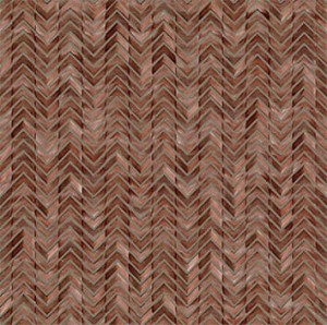 L'Antic Gravity Aluminium Pfeil Kupfer Mosaikplatte 29,8x30x0,4 cm
