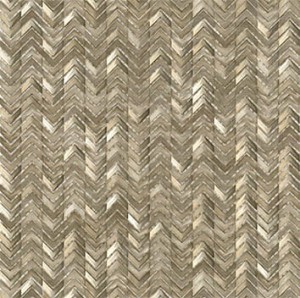 Mosaikfliesen L'Antic Gravity Aluminium Pfeil Gold 29,8x30x0,4 cm