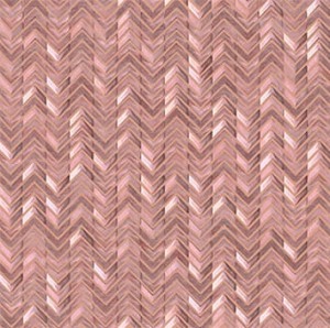 Mosaikplatten aus Aluminium L'Antic Gravity Pfeil Roségold 29,8x30x0,4 cm