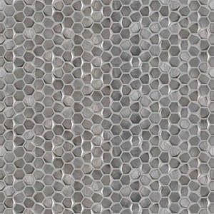 Metallmosaik L'Antic Gravity Aluminium Hexagon 30,4x30,7x0,4 cm
