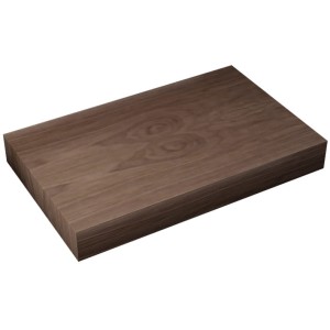 Küchenplatte L'Antic Holz Nussbaum Intense 80x50x10 cm