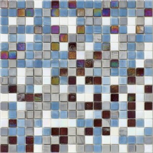 L'Antic Water Twilight Mosaik aus Glas 29,6x29,6x0,4 cm