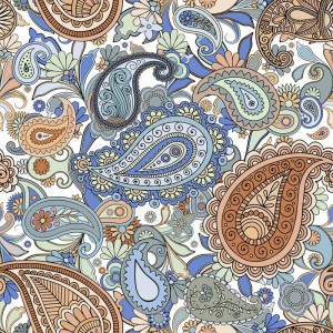 Keros Paisley 25x25 cm Patchwork-Dekorfliese