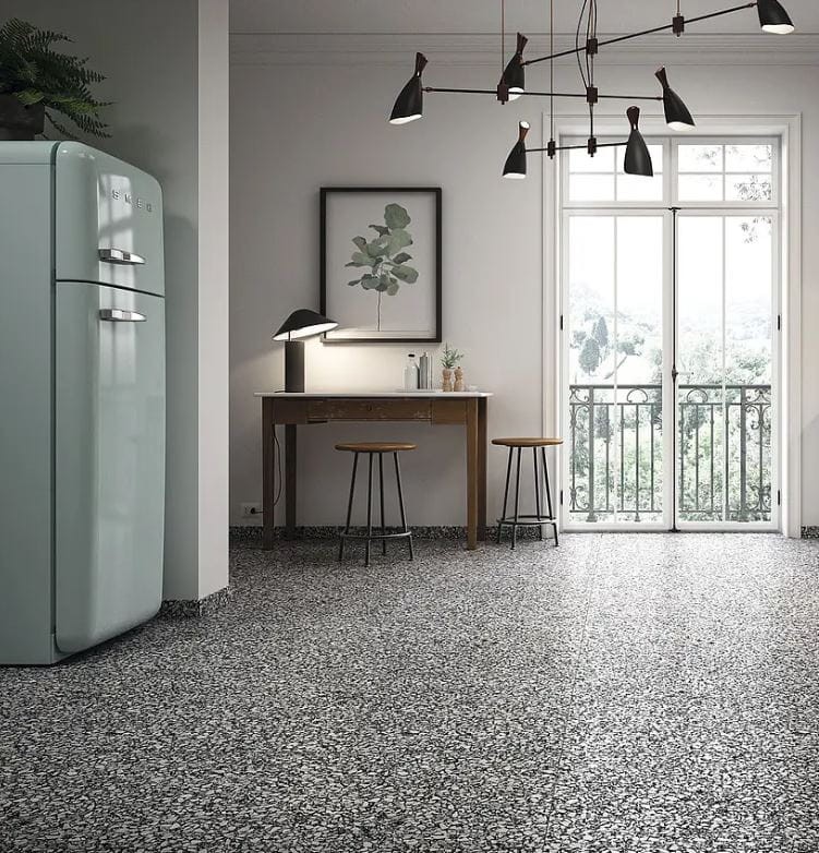 Plytki podłogowe Casalgrande Padana Terrazzo Black 60x60 9mm 167911