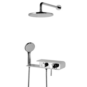 Duschen Set Corsan CMN001 Konekto Grau