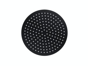 Corsan CMDO30BL SLIM Duschkopf 30 cm schwarz rund aus Edelstahl