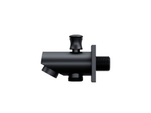 Corsan CMW7 schwarze Wannen- und Duscharmatur mit mechanischem Umschalter für Handbrause