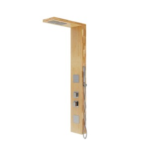 Bamboo-Duschtasse Corsan BASTI mit Thermostat