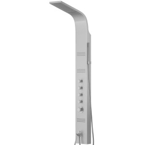 Duschtasse Corsan KASKADA Thermostat Silber Auslauf