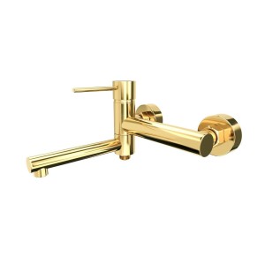 Wannenarmatur Corsan Lugo CMB7541GL gold mit Auslauf