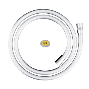 PVC-Duschschlauch Corsan CMW250 silber mit O-Ring und NEOPERL Durchflussregler