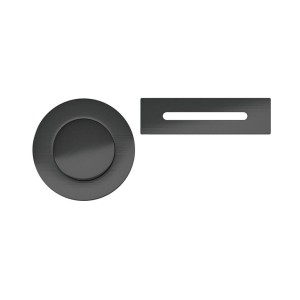 Grafitfarbener / GunMetal Badewannenset - Klick-Klack-Abfluss mit Abdeckung