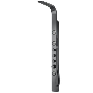 Duschtasse Corsan SNAKE Mischbatterie Edelstahl GunMetal