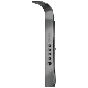 Duschpaneel Corsan SAMSARA Mischbatterie Edelstahl GunMetal