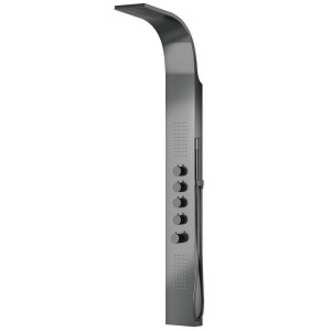 Duschtasse Corsan SAMSARA Thermostat Edelstahl GunMetal
