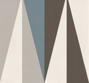 Marazzi D segni Tapeto Macro Dekor M0UM 20x20: Braune Dreiecks-Feinsteinzeugfliesen