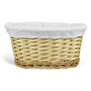 Ovaler Naturkorb aus Weide 30x20x15 cm
