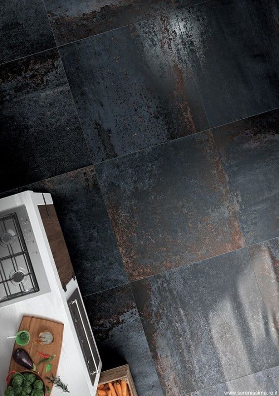 Serenissima Costruire Metallo Nero 60x60 płytka gresowa metalizowana 151900