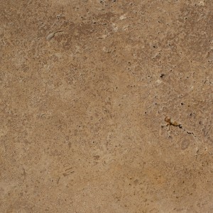 Braune geschliffene Travertinplatte Noce 30,5x61x1,25 cm