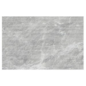 Nordic Grey rillierte graue Marmorfliese 30 cm hoch