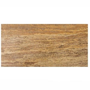 Polierte beige Travertinplatte Gold 30x60x2 cm