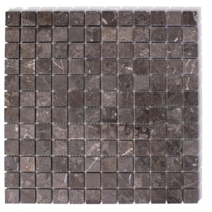 Mosaik Marmor Grau Mount Grey poliert 30,5x30,5x1cm