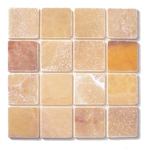 Beige Onyks-Mosaik Honig 30,5x30,5x1cm