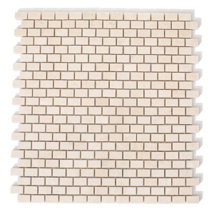 Mosaik aus Marmor Ziegelsteine Brick Bone Cream Pino 28x30,5
