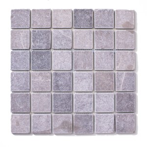 Marmor-Mosaikfliesen Grau Earth Grey 31,8x31,8x1cm