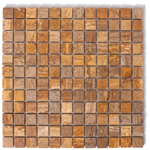 Mosaikaträumer braun Kona Brown poliert 30,5x30,5x1cm
