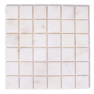 Mosaik Marmor Weiß Afyon White poliert 31,8x31,8x1cm