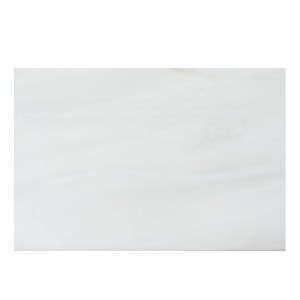 Polierter weißer Marmorklotz Bianco Neve 7x60x2 cm