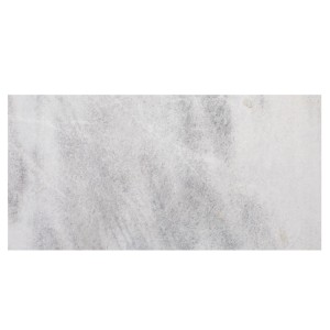 Weiße Marmorplatte Bianco Neve Deco poliert 30x60x2 cm