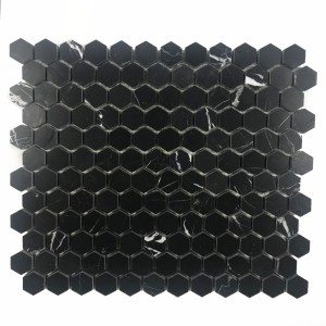 Mosaik Fliese Hexagon Tundra Grau 26,5x30