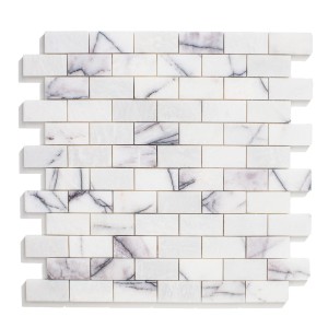 Mosaikmarmor Fliesen Brick Bone 30,5x30,5