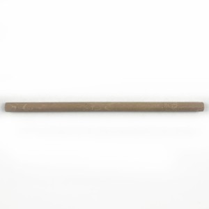 Travertin Sockelrolle Braun Pencil Noce Satin 2x30,5 cm