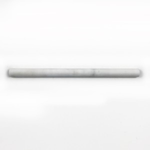 Marmor Sockel-Roller Bleistift Weiß Satin Glacier White 2x30,5 cm