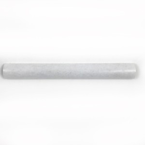 Marmor Poler Sockelfliesen-Walke Halbkreis Bianco Neve 3,7x30,51 cm