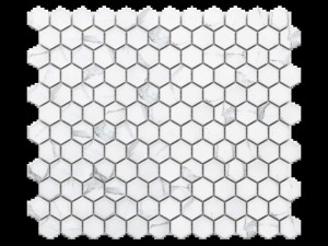 Mosaik CARRARA MATTE MINI HEXAGONKERAMIK CALACATTA