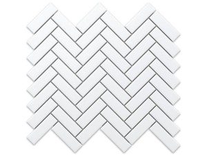 Mosaik CERAMICHE CHEVRON Chevron WEISS MATT