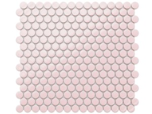 Mosaik ZERAMIK PENNY DOTS ROSA MATTE