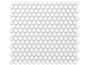 MosaikFLIESEN PENNY DOTS WEISS MATT