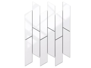 Mosaik KERAMIK CHEVRON STORM ALASKA WEISS