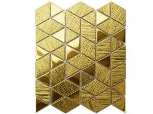Glas Mosaik Dreiecksdiamant Gold