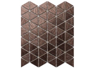 Mosaikglas DREIECKDECKE KUPFERBRAUN
