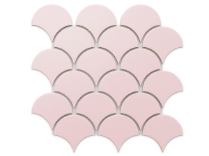 Mosaik KERAMIK FISCHSCHUPPEN PULVER ROSA ROSE