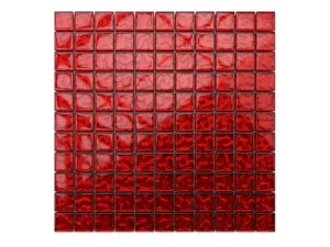 Rote Karmazyn Mosaikglas Schaf 30x30cm 8mm