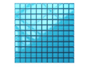 Blaue Glasmosaikfliesen 30x30cm 8mm