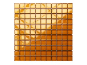 Glas-Mosaik Orange Gelb 30x30cm 8mm
